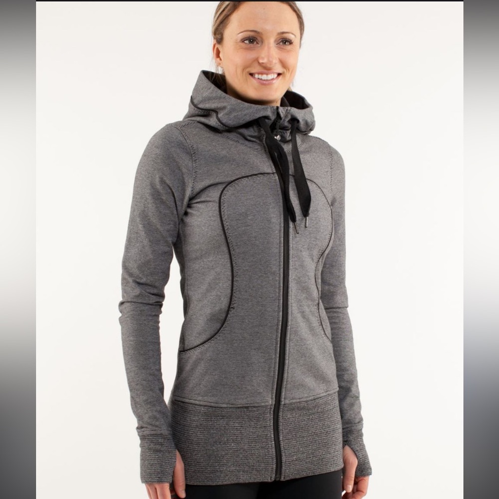 Lululemon Women's Live Simply Full-Zip Scuba Hoodie Jacket Sz 8